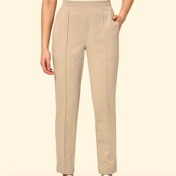🎊 Mondetta Women's Pintuck Straight Leg Pants, Beige,  Black, Size xL, xxL 💥 - Picture 1 of 11